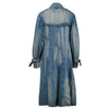 Secondhand Junya Watanabe Comme des Garçons Blue Stone Washed Denim Trench Coat - '00s