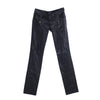 Secondhand Dolce&Gabbana Black Leather Biker Pants With Zip Details - '00s