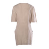 Secondhand Jean Paul Gaultier Pour Gibo Beige Linen Double-Breasted Mini Dress - '80s