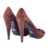 Secondhand Prada Suede Ruffle Embellishment Pumps - '00s