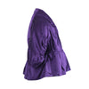 Secondhand Prada Purple Silk Satin Blouse with Bow Detail -'00s