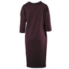 Secondhand Jil Sander Burgundy Dress - '10s