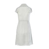 second hand Kristina Ti Sage Grey Embroidered Cotton and Silk Dress