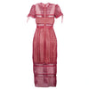 Secondhand Self Portrait Lace Column Midi Dress - '10s