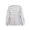 Secondhand Gianni Versace Striped Linen Draped Blouse - '80s