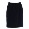 Secondhand Saint Laurent Rive Gauche Black Velvet Vintage Skirt- '80s