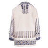 Secondhand Etro Beige & Navy Jacquard Ethnic Jacket - '20s