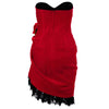 Secondhand Moschino Couture Strapless Rosette Dress – '90s