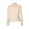 second hand John Bartlett Ivory Virgin Wool Zip Jacket