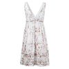 Secondhand Miu Miu White Dress with Batik Pattern - '10s
