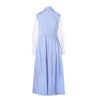 Secondhand Vivetta Blue & White Gingham Cotton Maxi Dress - '10s