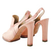 second hand Chloé Pink Leather Heeled Slingback Sandals