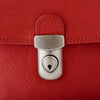 Secondhand Ferrari Schedoni Red Leather Shoulder Bag Briefcase - '90s