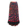 Secondhand Dolce & Gabbana Floral Fringe Tiered Maxi Skirt-'90s
