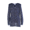 SECOND HAND Missoni Knit Mini Dress Blue & Silver