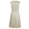 Secondhand Prada Silk-Blend Dress with Yellow Bead Detailing - '10s