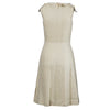 Secondhand Prada Silk-Blend Dress with Yellow Bead Detailing - '10s