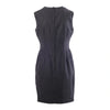 Secondhand Dolce&Gabbana Black Tailored Sheath Dress with Leopard Print Details -'00s