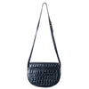Secondhand Collection Privée Black Crocodile Leather Crossbody Bag - '80s