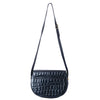 Secondhand Collection Privée Black Crocodile Leather Crossbody Bag - '80s