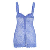 Secondhand La Perla Blue Lace Bustier Slip Dress - '00s