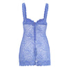 Secondhand La Perla Blue Lace Bustier Slip Dress - '00s