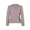 Secondhand Fendissime by Fendi Pink Brown Logo Jacquard Tailored Blazer Jacket