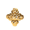 Chanel CC Gold Plated Twisted Brooch Secondhand