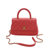 Secondhand Chanel Mini Quilted Caviar Coco Top Handle Bag