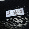 Secondhand Brunello Cucinelli black & white sequin knit sweater - '10s