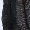 Secondhand Marco de Vincenzo Black Crystal-Embellished Mesh Bomber - '10s