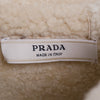 Secondhand Prada Women’s Shearling Long Coat with Hood - '00s