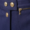 Secondhand Gucci by Tom Ford Blue Skirt with Front Gold Buttons - '00s