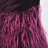 Secondhand Versace Jeans Couture Feather-Effect Strapless Dress - ’00s