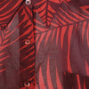 Secondhand Lawrence Steele Red Palm Print Silk Blouse - '00s