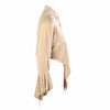Secondhand Roberto Cavalli Beige Suede Lace-Trim Tie-Front Blouse