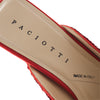 Secondhand Paciotti Red Sequin Mule Pumps - '90s