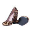 Secondhand Gucci Two-Tone Leopard Print Pony Hair Wedge Pumps - '00s