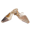 Secondhand Gucci by Tom Ford Gold Leather Tiger Head Sandals - '00s