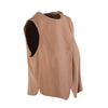 SECOND HAND Mani Camel Wool Asymmetric Wrap Vest