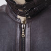 Secondhand Versace Leather Shearling Jacket - '00s