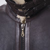 Secondhand Versace Leather Shearling Jacket - '00s