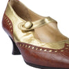 Secondhand Prada Brown Croc-Embossed Leather Mary Jane Pumps - '90s