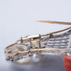 Vintage Giardinetto Multi-Gem Diamond, Coral & Pearl Flower Basket Brooch
