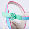 Secondhand Sophia Webster Multicolor Leather and Braided Wedge Sandals- '10s