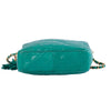 Secondhand Chanel Emerald Green Quilted Lambskin Front Pocket Tassel Camera Bag Gold Hardware -'90s