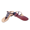 Secondhand Ralph Lauren Collection Crocodile-Embossed Leather T-Bar Sandals - '10s