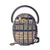 Secondhand Chanel 19A Egypt Multicolor Tweed Minaudière Clutch on Chain with Gold Hardware - '10s