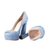 Secondhand Prada Light Blue Suede Pumps - '10s