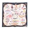 Secondhand Hermès “Les Folies Du Ciel” Black Multicolor Silk Gavroche